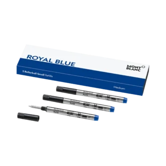 3 μικρά ανταλλακτικά Rollerball, Royal Blue – Medium