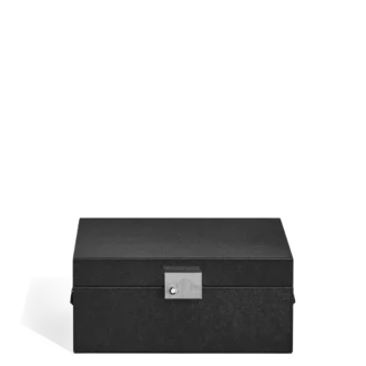 Συλλεκτική θήκη για όργανα γραφής από μαύρο δέρμα